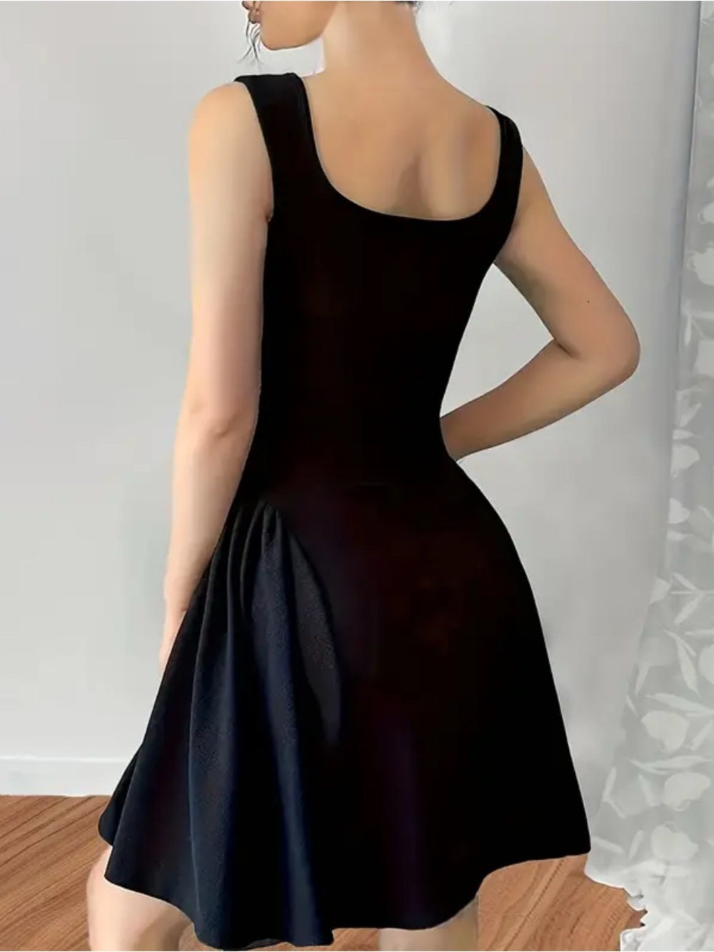 Women’s Fit&Flare Black Mini Dress